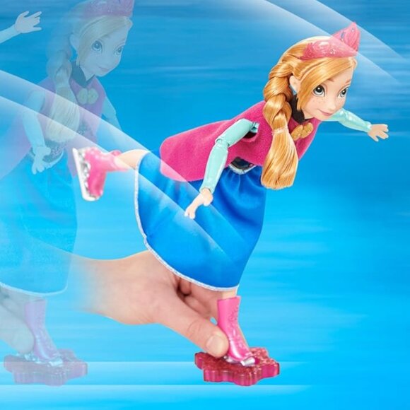 New in Box-Mattel Disney Frozen  Ice Skating Anna 11.5" - Picture 13 of 15